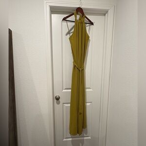 Jumpsuit - green with belt